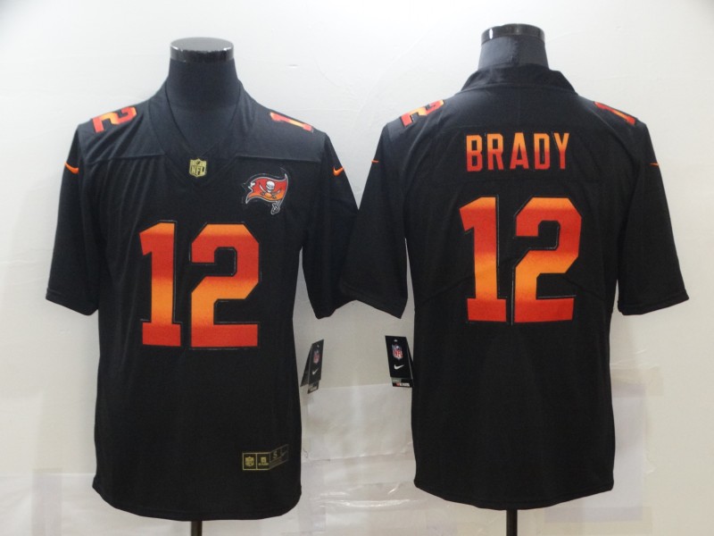 Men's Tampa Bay Buccaneers #12 Tom Brady 2020 Black Fashion Limited Stitched NFL Jersey
